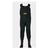 FROG TOGGS Men s Amphib Bootfoot Neoprene Felt Chest Wader | Forest Green | Size 12 -Looks like it was used once  - Retail: $149