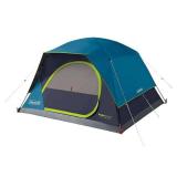 Coleman Skydome 4 Person Camping Tent with Dark Room Technology  Multicolor