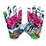 Battle Youth Doom Speed Reciever Football Goves Size Small - Retail: $0