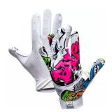 Battle Youth Doom Speed Reciever Football Goves Size Medium - Retail: $0
