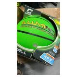 Cipton Light-Up LED Indoor/Outdoor Rubber Basketball - Green - Retail: $35