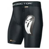 Shock Doctor Core Compression Short with Bio-Flex Cup  Black  Large - Retail: $55