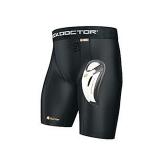 Shock Doctor Core Compression Short with Bio-Flex Cup  Black  Large - Retail: $55