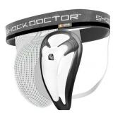 Shock Doctor Supporter with Bio-Flex Cup  White  Large - Retail: $30