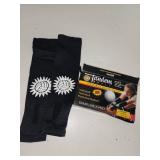 Tandem Sport Adjustable Athletic Arm Sleeves  Nylon Black and White  S-M  2 Count - Retail: $24