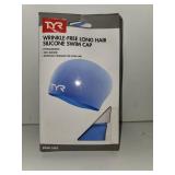 TYR Wrinkle-Free Long Hair Silicone Swim Cap - Retail: $0