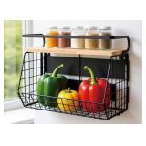 Strong Magnetic Shelf for Fridge with Lid Top, Large Capacity Magnetic Spice Rack for Refrigerator, Kitchen Counter, Cabinet - Retail: $32