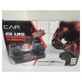 CAP Barbell 25lb. Adjustabell Dumbbell  Quick Select 5-25  Single - Retail: $79
