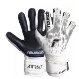 Reusch Adult Attrakt Freegel Silver Finger Support Goal Keeper Gloves  - Retail: $90