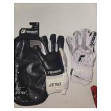 Reusch Adult Attrakt Freegel Silver Finger Support Goal Keeper Gloves  - Retail: $90