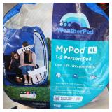WeatherPod by Under the Weather MyPod XL 2 Person Pop-Up Tent - looks like it was used once  - Retail: $189