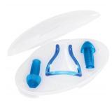 Speedo Profile Nose Clip and Ear Plug Set with Case  Blue