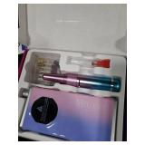 Electric Nail Drill File Professional 40000 RPM, Melodly Rechargeable Electric Nail File Machine Kit for Acrylic Gel Nails Polishing Removing, Portable Cordless Efile with Gold Bits Kit at Salon Home