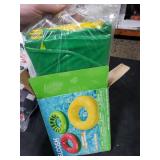 JOYIN Inflatable Swim Tube Raft (3 pack) with Summer Fruits Painting, Pool Toys for Swimming Pool Party Decorations