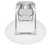 Nuby High Chair Waterproof Floor Mat - 50 Clear Circle Kitchen Mat - Protects Floor from Spills and Messes