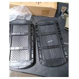 Ukeetap Multi-Purpose Pull-Out Storage Organizers, Under Sink/Cabinet Organizers and Storage for Bathroom & Kitchen, Black, 12.8 Inches, 2 Packs