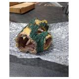 IBWell Aquarium Wood Fish Tank Decorations Resin Fake Logs Terrarium Decor, Reptile Hide Aquarium Hideout for Fish Cave, Small Turtles, to 20 Gallon Tank