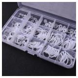 VOGOOPOI 225 PCS Clear Food Grade Silicone O Rings Rubber Set O-Ring Silicone Seal Kit O Seal Ring Different Sizes