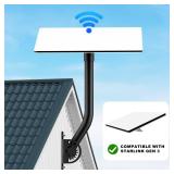 PICURA Starlink Gen 3 Mount, 180° Adjustable Starlink Mounting Kit, Heavy Duty Pivot Starlink Wall Mount, Starlink Pole Mount for Gen 3