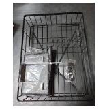 BULIJUJU Small Dish Drying Rack, Space Saving Dish Racks for Kitchen Counter, Kitchen Organizer Dish Drainer with Cutlery Holder for Spoons and Forks, 11