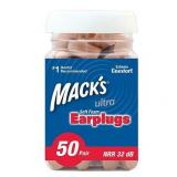 Mack s Ultra Soft Foam Earplugs  50 Pair - 33dB Highest NRR  Comfortable Ear Plugs for Sleeping  Snoring  Travel  Concerts  Studying  Loud Noise  Work