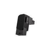 EZDIY-FAB Shield Series 8-Pin PCIe GPU Power Adapter,90-Degree Angled Connector, Aluminum Design for Graphics Cards Standard Type,Black-1 Pack