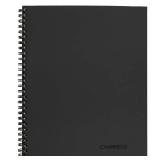 Cambridge Limited Business Notebook, Legal Ruled Paper, 8-1/4 x 11, 80 Sheets, Flexible Soft Touch Cover, Wirebound, Gray (06062)
