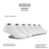 adidas Mens Athletic Cushioned Low Cut Ankle Socks (6-Pair Pack)