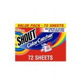 Shout Color Catchers for Laundry, Allow Mixed Washes, Prevents Color Runs and Maintains Original Clothing, 72 Count