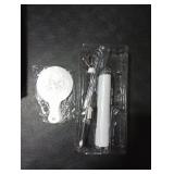 JrundMsoxz Rechargeable Milk Frother - 3-Speed Electric Handheld Coffee Mixer With 2 Whisks and Decoration Tool, Stand-up Design for Latte, Cappuccino, Cream (White)