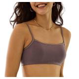 Hanes womens Comfortflex Fit Bralette Pack, Stretch Cotton Low-impact Bra, Moisture-wicking Cotton Bralette, 2pk Bra, 2-pack - String Crop Black/Spiced Fig/Terra Red, X-Small US