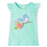 Gymboree,Girls,and Toddler Sleeveless Knit T-Shirt,Mint Tea,7