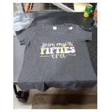 Womens In My Fifties Era 50th Retro Birthday For Women 50 Year Old V-Neck T-Shirt GREY Ladies Large