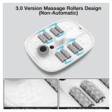 HOSPAN Collapsible Foot Spa with Heat, Bubble, Red Light, and Temperature Control, Foot Bath Massager with 8 Shiatsu Massage Rollers, Pedicure Foot Spa for Relaxation and Stress Relief