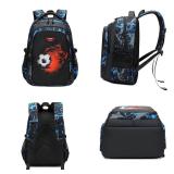 Asge Backpack for School Boys Backpacks for Kids Camo Bookbag for Middle School Bags Waterproof Travel Back Pack (Blue)