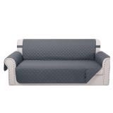 Luxshare Home Reversible 4 Seater Sofa Cover 91 Inch Large Couch Cover Furniture Protector(Sofa XX-Large,Dark Blue/Dark Blue)