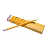 SKKSTATIONERY 576 Pack Pre-sharpened pencils, Bulk Yellow Sharpened Pencils with eraser top, # 2 HB pencil for classroom office Back to school Supplies, Writing, Drawing and Sketching 144Pcs*4Box.