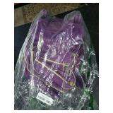 HPJGD 3PCS Girls Rolling Backpack, Womens Dark Purple School Backpacks with Wheels, Water Resistant Roller Kids Wheeled Bookbag Set