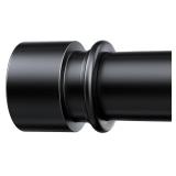 Huntype Curtain Rods for Windows 32 to 96 Inches - Black 1 Inch Diameter Curtain Rods, Easy Installation and Modern Design