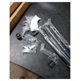 Huntype Curtain Rods for Windows 32 to 96 Inches - Black 1 Inch Diameter Curtain Rods, Easy Installation and Modern Design