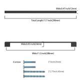 KNOKLOCK 10 Pack 11.3 Inch(288mm) Kitchen Cabinet Handles Matte Black Cabinet Pulls Kitchen Cabinet Hardware Drawer Pulls for Cupboard Wardrobe