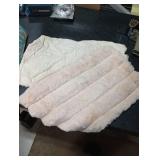 Neelvin Beige Faux Fur Cozy Soft Striped Decorative Throw Pillow Covers 12x20 inch Set of 2,Velvet Pillowcase Cushion Case for Sofa Couch