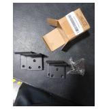 Black Stainless Steel Corner Bracket,Joint Right Angle Bracket,L Shape Heavy Duty Metal Corner Brace Shelf Supporter for Wood Aufuga (Black_2x2x2inch, 10)