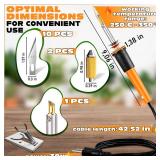 Hot Knife Cutting Tool - Reliable Easy to Use Hot Knife Plastic Cutter for Wood, Plastic, Foam, Crafts, Wires, 42,5 Cable, 30W Power Draw - 10 Blades, 2 Blade Holders & 1 Wood Burning Tip Included