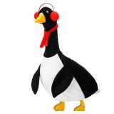 Outus Halloween Penguin Goose Outfits Funny Penguin Porch Goose Outfit 23 Inch Holiday Lawn Plastic Cement Geese Clothes for Halloween Christmas Yard Garden Outdoor Decor