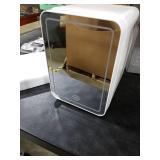 Skincare Fridge With Dimmable LED Light Mirror, 4L Makeup Mini Fridge for Bedroom, Car, Office & Dorm, Cooler & Warmer, Portable Small Refrigerator for Cosmetics, Skin Care and Food, White