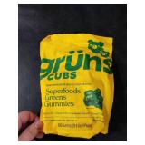 Gruns Kids Vitamins, Super Greens Gummies - Superfood Gummy Bears with Spirulina, Chlorella, 20+ Vitamins & Minerals, Prebiotics Fiber for Digestive Health, Adaptogens Supplement, 28 Day Supply