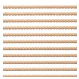 Nuanchu 12 Pcs Unfinished 3D Decorative Wood Trim Molding 15.75inch Decorative Wood Molding Cute DIY Trim for Home Wall Cabinet Shelf Window Door(Twist,18mm)