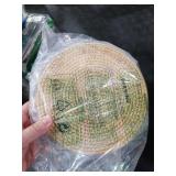 BEEHOMEE Trivets for Hot Dishes - Woven Rattan Trivets Hot Pads for Dining Table,Kitchen Heat Resistant Straw Dish Coasters Placemats Pot Holder (8.66 Inch)