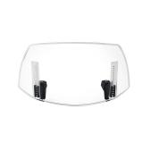 PACEWALKER Universal Motorcycle Windshield Extension Motorcycle Wind Deflector Adjustable Clip-on Windscreen Visor Fit for Most Motorcycle Scooter Dirt Bikes (Transparent)
